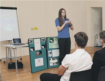  ??  ?? NASA scientist Amber Gell at last year’s Mission Possible Week.