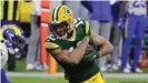  ??  ?? Equanimeou­s St. Brown in Aktion für seine Green Bay Packers