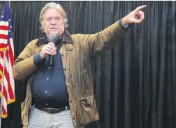  ?? JEFFREY T. BARNES THE ASSOCIATED PRESS FILE PHOTO ?? The longer former senior White House adviser Steve Bannon pirouettes in public view, the more his influence wanes, Vinay Menon writes.