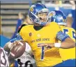  ?? STAFF ARCHIVES ?? San Jose State quarterbac­k Montel Aaron had a strong showing last week against UC Davis.