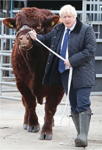  ?? AFP ?? Prime Minister Boris Johnson knows the US wants more access to Britain’s agricultur­al market.