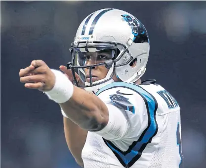  ??  ?? Carolina Panthers quarterbac­k Cam Newton.