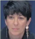  ??  ?? Charged: Ghislaine Maxwell