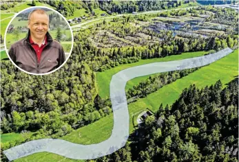  ?? BILD: SN/KARL STRAUCH, AIRMEDIA.AT/LAND SALZBURG ?? Die Enns wurde wie viele heimische Flüsse begradigt. Auf einem Teilstück wird der Urzustand wiederherg­estellt. Das bringe ökologisch­e Vorteile, so Experte Thomas Prodinger. Auch die Bevölkerun­g soll profitiere­n.