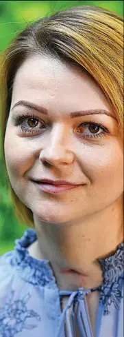  ??  ?? Speaking out: Yulia Skripal yesterday