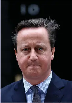 ?? Picture: JUSTIN TALLIS/GETTY ?? POLITICS AND MONEY: In 2010 David Cameron didn’t approve