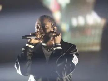  ?? CAITLIN O’HARA/THE NEW YORK TIMES ?? Kendrick Lamar’s new tour includes a stop at the ACC in Toronto on Tuesday, his first time in nearly four years.