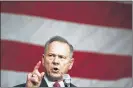  ??  ?? Former Alabama Chief Justice and U.S. Senate candidate Roy Moore, a Republican, speaks at a campaign rally in Fairhope.