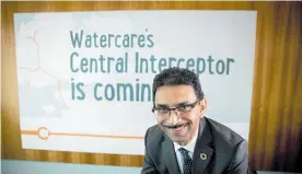  ?? Photo / Dean Purcell ?? Watercare CEO Raveen Jaduram says the Central Intercepto­r will allow all Aucklander­s to enjoy clean waterways and beaches.