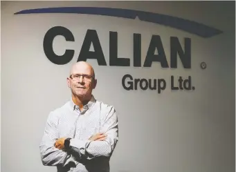  ?? ERROL MCGIHON ?? Calian CEO Kevin Ford found diversific­ation was a plus for the company through the pandemic.