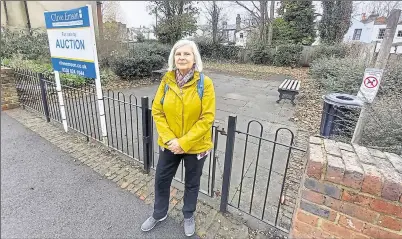  ?? ?? Cllr Pip Hazelton, pictured at the play park, is opposed to the site’s sale