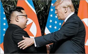  ?? EVAN VUCCI/AP ?? China made its influence known last month when North Korea’s Kim Jong Un met President Donald Trump in Singapore.