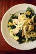  ?? Tribune News Service ?? n The combinatio­n of fennel and watercress make for a refreshing entree salad in this Watercress, Arugula Fennel Salad with Grilled Chicken recipe.