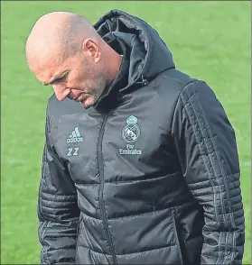  ?? FOTO: EFE ?? Inquietud Zidane sabe que no puede contar con la versión B para las grandes citas