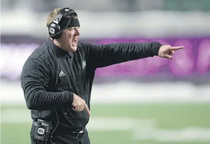  ?? TROY FLEECE ?? A Grey Cup berth is the logical next step for Chris Jones and the Saskatchew­an Roughrider­s, according to columnist Rob Vanstone.