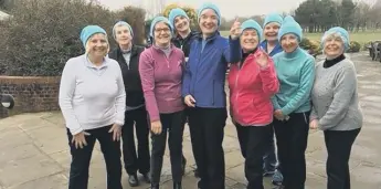  ??  ?? Chichester ladies don their hats for the lady captain’s charity