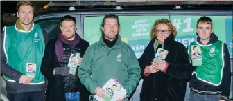  ??  ?? Seán Duggan, Brían Ó Donnchadha, Cllr Steven Matthews, Anita Tuesley and Jack Parker.