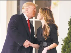  ?? Andrew Harnik / Associated Press ?? Former White House communicat­ions director Hope Hicks, with President Donald Trump. She is said to be under considerat­ion for chief of staff.