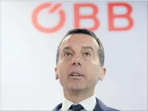  ?? [ APA ] ?? Christian Kern führte die ÖBB in die schwarzen Zahlen.