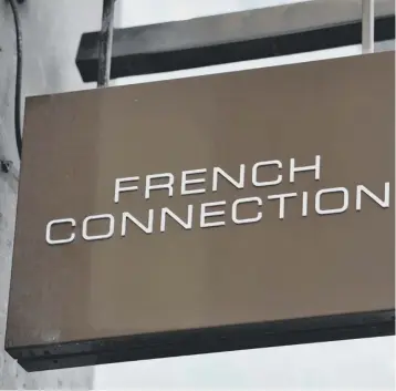  ??  ?? 0 French Connection has told investors that a suitor from last month will not make an offer