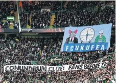  ?? ?? CLOCKED Countdown theme as fans fire back at UEFA early kick-off