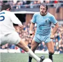  ??  ?? Hunt in action for Coventry against Leeds in 1971