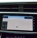  ??  ?? Touchscree­n infotaimen­t looks great. Carbon fibre marks cabin out from standard A6’s