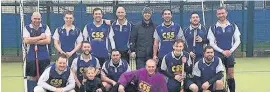  ??  ?? Runcorn Hockey Club men’s first-team – Barrington­s North West Hockey League Division Five South champions 2016-17: ( back row, from left) Jon Garfield, Michael French, Ben Cooper, Christian White, Roger Watt, Peter Jones, Allan Watt & Kevin Mault; (...