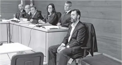  ?? Photo: EFE ?? Miguel López in court during the trial
