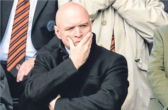  ??  ?? Stephen Thompson: announced he will step down as Dundee United chairman at the end of the season.