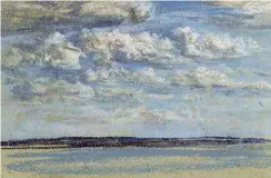  ??  ?? Eugène Boudin, Nubes blancas, cielo azul, c. 1859. Musée Eugène Boudin, Honfleur.
© H. Brauner.