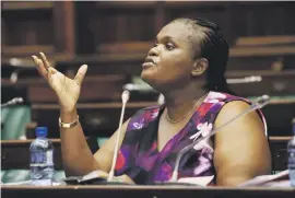  ?? Picture: Gallo Images ?? BOYCOTT. Communicat­ions Minister Faith Muthambi failed to attend yesterday’s parliament­ary portfolio committee meeting.