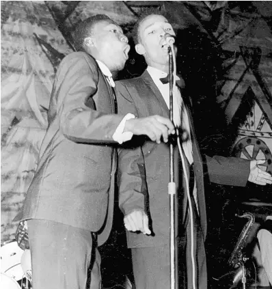  ?? FILE ?? Alton Ellis (left) and Eddie Parkins of Alton and Eddie, the duo responsibl­e for the hit ‘Muriel’.