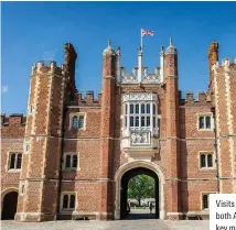  ??  ?? Visits to Hampton Court in London are cited by both Anna Whitelock and Janina Ramirez as key moments in their nascent love of history