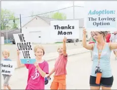  ?? Photo submitted ?? Approximat­ely 100 people from Herbert and area participat­ed in the Walk For Life hosted by Swift Current and District Pro Life in Herbert on May 25.