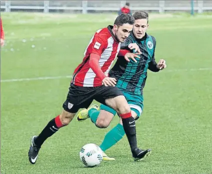  ?? FOTO: MIREYA LÓPEZ ?? Otros colores Jurgi Oteo inicia en Barakaldo una nueva etapa tras pasar por el Bilbao Athletic