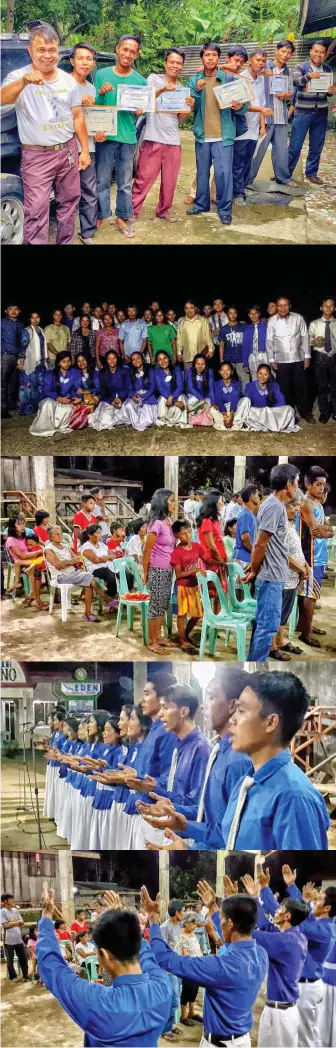  ??  ?? Ilan sa mga miyembro ng Jesus Miracle Crusade Internatio­nal Ministry sa Cagayan province.