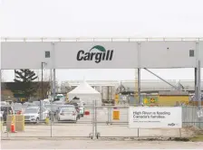  ?? TODD KOROL/REUTERS FILES ?? The Cargill meat-packing plant in High River is recovering from an outbreak of COVID-19.