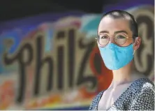  ?? Lea Suzuki / The Chronicle ?? Emily Hering, a Philz Coffee barista, doesn’t want to go back to work yet because she has a medical condition that puts her at greater risk if she contracts the coronaviru­s.