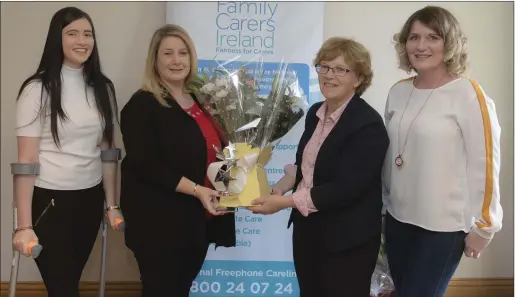  ??  ?? The Louth CarePlus carer of the year is Jenny Campbell who has been awarded for her trojan work caring for her daughter Aimee.