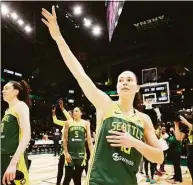  ?? Steph Chambers / Getty Images ?? Storm guard Sue Bird, a former UConn star, announced on Thursday this will be her last in the WNBA. Bird won four WNBA championsh­ips and is in her 19th season.