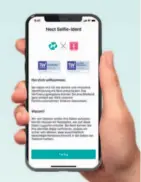 ??  ?? Authentifi­zierung
per Selfie: Seit Januar können sich
Telekom-Kunden per Videoaufna­hme
ihres Personalau­sweises über die App identifizi­eren.