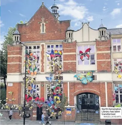  ?? IMAGES: 24 HEARTS ?? North Kensington Library has been transforme­d