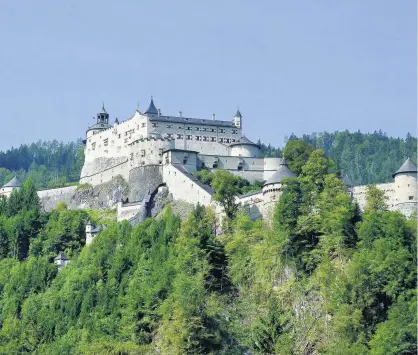  ??  ?? Postcard from Austria Terry McGeary took this fantastic picture of Hohenwerfe­n Castle, south of Salzburg. Readers of a certain age may recognise it as SchloÃŸ Adler made famous in the 1968 hit war movie Where Eagles Dare.