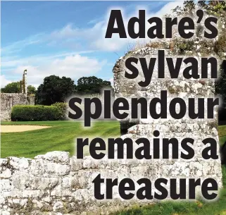  ??  ?? Steeped inhistory: The 16th green with the Franciscan Abbey in the background and (above right) Scottish profession­al Ben Sayers, who was commission­ed to lay out Adare Manor by the Earl of Dunraven in 1898