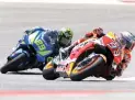  ?? Eric Gay/Associated Press ?? ■ Marc Marquez (93) leads Andrea Iannone (29) through Turn 1 during the Grand Prix of the Americas motorcycle race Sunday at the Circuit of the Americas in Austin.