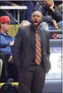  ?? Christian Abraham / Hearst Connecticu­t Media ?? Capital Prep coach Levy Gillespie during a game against Harding in Fairfield in 2018.