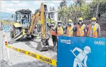  ?? CORTESÍA ?? Trabajo. Personal de Epmaps durante las obras para redistribu­ir el agua.