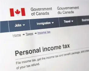  ?? PETER J THOMPSON / NATIONAL POST ?? The Canada Revenue Agency says it is essential Canadians file their 2020 income tax
return by April 30 to avoid delays or interrupti­ons in COVID relief programs.