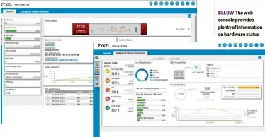  ??  ?? BELOW The web console provides plenty of informatio­n on hardware status